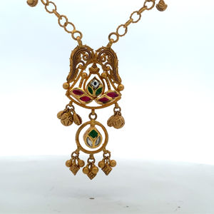 Collar de Oro Antiguo de 22K con Sello BIS - Joyería Tradicional Hecha a Mano en Oro Amarillo AU916 - Product Image 4