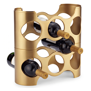Gold Metal Wine Rack 10-19 Bottle Capacity Display Stand Home Furniture Wine Bottle Holder <b>Freestanding</b> Geometric Wine Bottle - Product Image 4