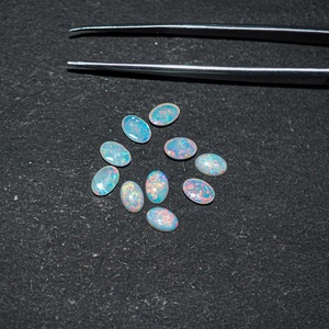 4mm 6mm naturel australien opale ovale Flatback Cabochon pierre précieuse pour les commandes de bijoux personnalisés IGI certifié opale cristal à vendre - Product Image 4