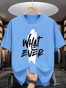 Camiseta Blanca para Hombre, 100% Algodón, con Estampado Elegante, Manga Corta, Casual, con Bolsillo Frontal, Diseño con Logotipo, Tejido Transpirable - Product Image 2