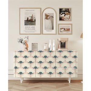 Carta da Parati Botanica Vintage Rosa, Adesiva e Rimovibile, Ecologica, per Bagno, Camera da Letto, Stile Boho - Product Image 3