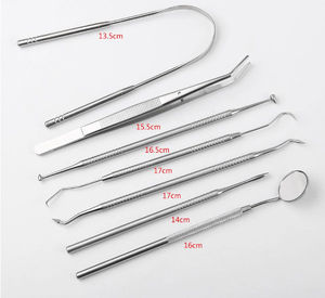 Manual Stainless Steel Tooth Scraper Mirror Tartar Calculus <b>Plaque</b> <b>Remover</b> Oral Hygiene Dental Handpiece Care Kits Shuja Surgico - Product Image 2