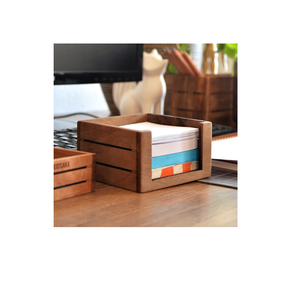 Porta Notas Adhesivas de Madera de Mango, Dispensador de Notas Adhesivas, Organizador de Escritorio Único para el Hogar y la Oficina - Product Image 3