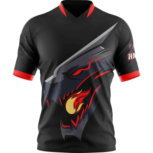 Polo de sport pour garçons et hommes, grande taille, sublimation couleur, séchage rapide, impression personnalisée du logo, vêtements d'e-sport - Product Image 1