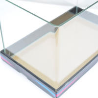 Aquarium Bêta en Verre à Angle Droit, Ensemble Complet de 26cm