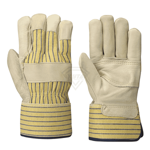 Custom Cow Grain Leather Rigger Work <b>Gloves</b> Safety Industrial Construction Driver <b>Gloves</b> Heavy Duty Protective Wear - Product Image 1