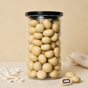 OEM ODM White <b>Chocolate</b> Cover Dragee With Dried Coconut In Custom <b>Chocolate</b> Box For Wholesale Products In Bulk - Product Image 2