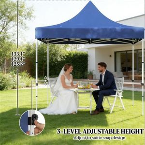 Tenda a baldacchino pop-up blu scuro, gazebo parasole - Product Image 2