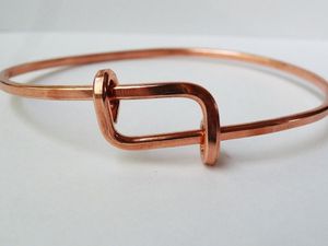 Handmade Pure <b>Copper</b> Bracelet For <b>Men</b> And Women Ayurvedic Healing Jewelry Adjustable Cuff Design - Product Image 2