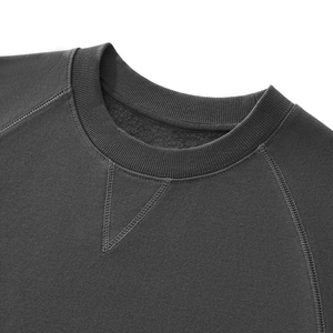 Sweat-shirt délavé pour femme, couleur délavée, col rond, en mélange de coton, coupe confortable, style vintage, vêtements inspirés du vintage, OEM - Product Image 6