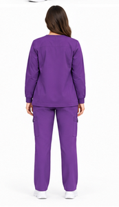 Ensemble de 3 pièces de tenue médicale respirante et extensible pour infirmières, médecins, hôpitaux, pharmacies, vêtements de travail chirurgicaux, personnalisable, unisexe, pour hommes - Product Image 2