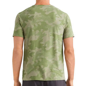 Camiseta de Manga Corta con Cuello Redondo y Estampado Tie-Dye para Hombre, Corte Regular, Estilo Casual, 100% Algodón Jersey, Diseño Estampado - Product Image 2