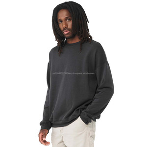 Deep Grey Hombres Fleece Hoodie Gym Plain Manga larga Impreso Oversize Pullover Sudadera - Product Image 2