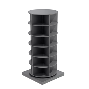 <b>Grey</b> 360 Degree Rotating 6-Layer Shoe Rack Premium Shoe <b>Cabinet</b> - Product Image 5