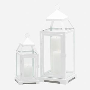 European Vintage Hollowed White Lantern Best Quality Vintage Lantern Handmade Creative Home Decorative Candle Lanterns <b>Unique</b> - Product Image 1
