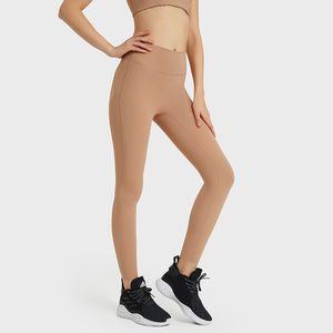 Compre Leggings de Yoga para Mujer de Alta Calidad con Cintura Elástica, Color Sólido, Hechos a Medida, Elásticos en Cuatro Direcciones, Transpirables, Oferta 2026 - Product Image 4