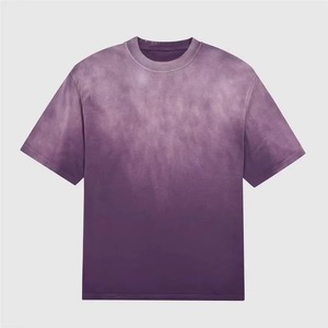 Camisetas para Hombre, Nuevo Diseño, Camiseta Lavada al Ácido, Lisa, 100% Algodón, Camisetas con Lavado Ácido - Product Image 4