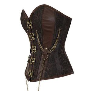 เสื้อครอเซ็ทวินเทจสำหรับผู้หญิง เซ็กซี่ กระชับสัดส่วน ระบายอากาศได้ดี ดีไซน์ทันสมัย ผ้าปักลาย สำหรับสาวพลัสไซส์ - Product Image 6