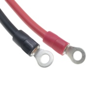 Connecteur à sertir annulaire personnalisé 50A à courant élevé, isolation PVC, conducteur en cuivre nu plaqué argent, 30cm SOCARO