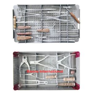 Juego de Instrumentos Quirúrgicos Manuales para Cirugía de Columna Vertebral, Kit Ortopédico de Cirugía Espinal, Instrumentos de Neurocirugía de Acero Inoxidable - Product Image 1