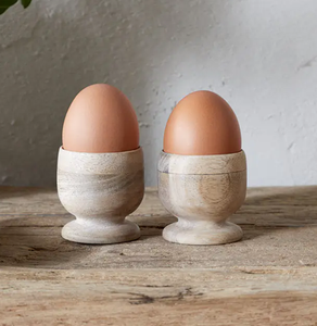 ถ้วยใส่ไข่ไม้ธรรมชาติ 2 ชิ้น ดีไซน์ทันสมัย คุณภาพเยี่ยม เหมาะสำหรับตกแต่งโต๊ะอาหารเช้า สินค้าขายดี - Product Image 1