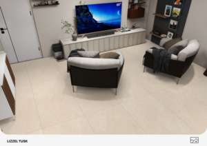 กระเบื้องพอร์ซเลนเคลือบซาตินดีไซน์หรู ขนาด 600x1200 มม. กระเบื้องปูพื้นและผนังขนาดใหญ่ สำหรับโครงการตกแต่งภายในระดับไฮเอนด์ - Product Image 2