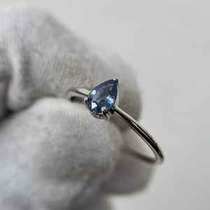 Anillo de Zafiro Azul Excepcional, Zafiro Natural, Regalo de Compromiso y Boda para Ella, Anillo de Propuesta, Joyería - Product Image 4