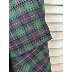 Jupe Kilt écossaise celtique marine et verte pour femme, style foulard avec boucles 2026 - Product Image 3