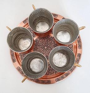 Taza de cobre premium, elegante, perfecta para beber agua en familia y para festivales y celebraciones, procedente de la India. - Product Image 5