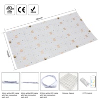 Panel de Luz LED CCT Raymates 140LM/W, DC24V, Regulable, Retroiluminación Flexible para Debajo del Gabinete, 5 Años de Garantía, Certificaciones UL, CE, RoHS, TUV