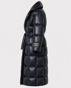OEM Custom Logo Winter Extremely Warm Long <b>Line</b> Puffer Quilted Jacket Women Hooded <b>Coat</b> Waterproof Windproof Thermal Outerwear - Product Image 5