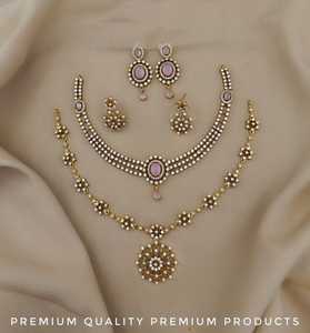 Conjunto de collar CZ, oferta combinada, estilo minimalista, perfecto para fiestas, oficina, complementa todos los atuendos, ligero y cómodo. - Product Image 4