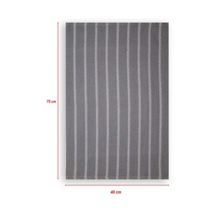 ผ้าเช็ดครัวใยฝ้าย 100% เป็นมิตรกับสิ่งแวดล้อม ลายเส้นย้อมสี ซึมซับน้ำได้ดีเยี่ยม นุ่มหรูหรา สำหรับใช้ในครัว - Product Image 5
