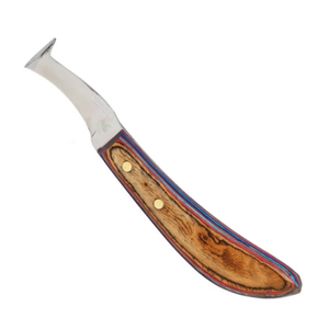 Cuchillo Profesional de Acero Inoxidable de Una Sola Hoja para Pezuñas, Cuchilla Curva, Herramienta Veterinaria para Recortar Pezuñas, Logotipo Personalizado OEM - Product Image 1