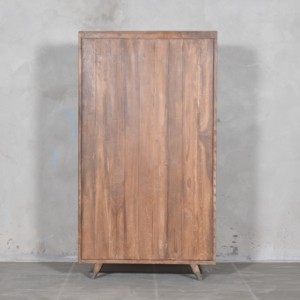 Vitrina de Exhibición de Madera Sólida con Puerta de Vidrio, Colección de Primera Calidad, Almacenamiento Vintage, Arte Antiguo del Himalaya - Product Image 4