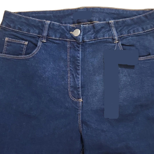 Jeans en coton à jambe large décontractés à la mode pour femmes avec prix de gros Destroy Wash du Bangladesh - Product Image 1
