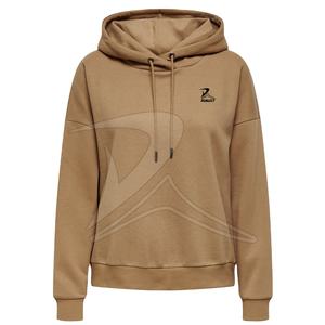 Pull à capuche décontracté pour femme en tissu crocheté, manches longues, tissé, avec poche avant lavée, séchage rapide, collection automne-hiver - Product Image 1