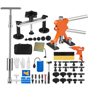 Kit di Riparazione Ammaccature Auto da 69 Pezzi, Rimozione Ammaccature Senza Vernice con Ponte Sollevatore Dorato, Martello Scorrevole e Attrezzi - Product Image 1
