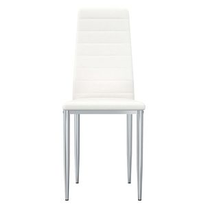 2 pz sedie da pranzo in ecopelle bianche - Product Image 3