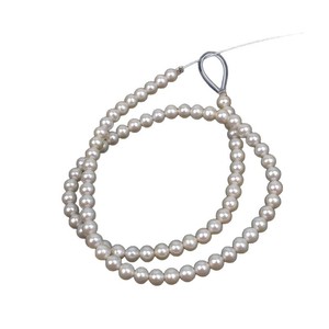Perles d'eau douce naturelles sans noyau de 5-6 mm, fabrication artisanale de bijoux, presque circulaires, lumière forte, matériau de perles, perles en vrac - Product Image 5