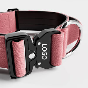 Arnés de neopreno suave y táctico de alta resistencia para perros grandes, conjunto de correa ajustable, acolchado, antitirones - Product Image 5