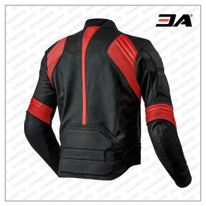 Chaqueta de Motociclismo Zonda para Hombre, de Cuero Vacuno Genuino, con Protección de Nivel 2 CE y Soporte para la Espalda - Product Image 2
