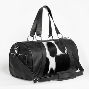 Hottest <b>Waterproof</b> Sport Luxury Fluffy Duffel <b>Bag</b> with <b>Drawstring</b> Closure Travel Weekender Natural Hair Leather for Outdoor Use - Product Image 3