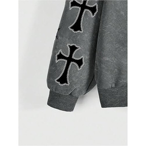 Women's Y2K Gothic Fur <b>Hoodie</b> 2000s <b>Emo</b> Grunge Punk <b>Hoodie</b> Zip Up Oversized Jacket Fleece Streetwear - Product Image 3