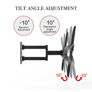 Supporto TV a Pendolo Singolo 32-65 Pollici con Cuscinetto 103, Capacità 35KG, Base 400x400, Regolazione Su/Giù 10~10 per TV LCD fino a 85 Pollici, Uso Ufficio - Product Image 6