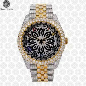 Reloj Charm_Jewells de Lujo, Acero Inoxidable, Caja Redonda de 38mm, Cuarzo Analógico, Bisel con Diamantes, Unisex, Moda - Product Image 1