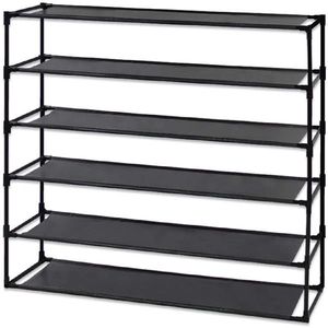 Organizzatore per Scarpe a 6 Livelli Smontabile in Tessuto Non Tessuto Impermeabile - Scarpiera Salvaspazio Impilabile - Product Image 1