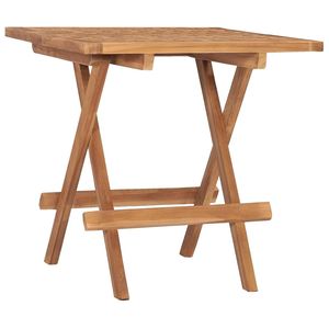 Tavolo da giardino pieghevole in legno di Teak massiccio 19.7 "x 19.7" x 19.7 "dimensioni per mobili da esterno - Product Image 1