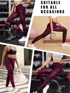 Leggings Deportivos de Cintura Alta con Tie Dye Súper Suaves para Mujer, No Transparentes, para Entrenamiento, Running y Yoga - Product Image 2