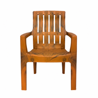 Chaise en plastique moderne faite à la main, double couleur, ergonomique, empilable, imperméable, pour hôtel, extérieur, chambre, école, appartement, salle à manger
